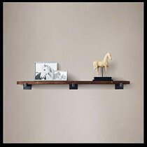 Retro one-word clapboard solid wood wall shelf hanging wall cabinet wall wall hanging creative bookshelf set-top box shelf