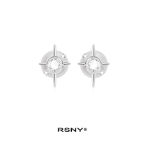  RSNY star stud earrings womens sterling silver 2020 new trend light luxury European and American style ins simple#Plex