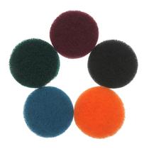 3-inch 75mm Lvelvet flocking self-glued Pepperish Disc Vegetable Guab Grey Stainless Steel Polished Wire Drawing Cloth Rust