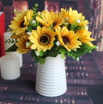 7 Fork Sunflower Simulation Sunflower Living Room Flower Fence Flower Art Flower Art Home Flower Office