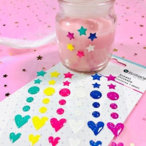 3d solid crystal drop adhesive transparent petal sticker with hand account material suit small girls heart cute hand shell phase
