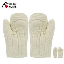 2 double high temperature resistant gloves thermal insulation anti-burn thickened laminated cotton casting smelting boiler kitchen microwave oven