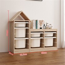 Solid wood Toys storage cabinets Childrens bookshelves Painted Ben Floor Shelves Baby Home Lockers Bookcase Bookcase Containing Shelf
