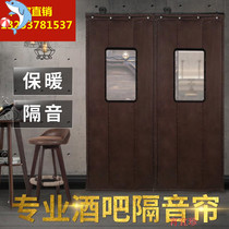 Door curtain soundproof household non-perforated custom-made warm warehouse partition curtain store winter windshield shop special thickness