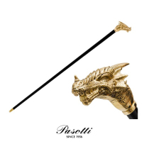 Pasotti Italy imported handmade golden dragon cane cane gentleman Golden domineering National tide Old Man gift