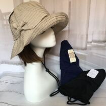 Exported Japanese concealed buckle foldable storage with windproof rope cap adjustable fishermans hat Basin cap cloth cap
