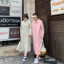 ALIN customized the new loose - sized sweet and fat - mm long - sleeved dress woman in 2019