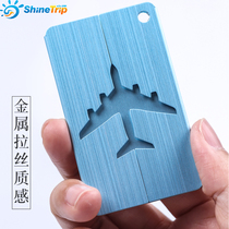 Metal luggage tag custom logo boarding pass Aluminum alloy tag luggage tag luggage tag luggage tag can be customized