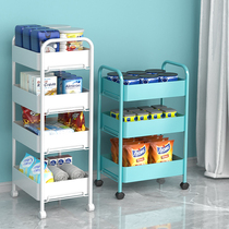 Cart storage rack floor-to-ceiling kitchen bathroom mobile snacks toilet multi-storey bedroom bedside storage rack