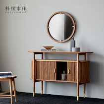 Park-in-wood Wood Making Genguan Cabinet Table Nordic Solid Wood Wine Cabinet Living Room Light Lavish Furniture Decorative Side Cabinet Modern Dining Side Cabinet