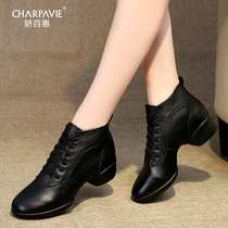 Jiao Baihui square dance shoes dance shoes 2021 new autumn sailor dance shoes female adult soft sole leather