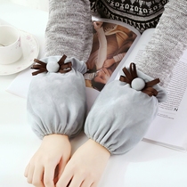 Autumn Winter Cute Short plush Working armguard sleeve Adult office Family anti-fouling sleeve Sleevy sleeves Ladies student