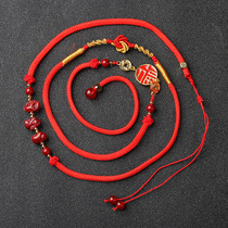 Zeng Jiqing Honghong Red Rope Waist Chain 2022 Tiger years raw Xiao Snake Monkey Pig TriHop this year ladys belt is too young to be a tiger