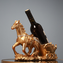 Horse to successful red wine rack Swing Piece Living Room Wine Cabinet Shelf Adornment Home Accessories Home Horse Crafts