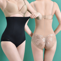 Body sculpting pants womens summer sexy lace high-waisted belly-sucking pants body corset waist-raising hip explosion ultra-thin high-elastic seamless underwear