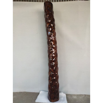 Flower Pear Wood feng shui columns-AD6575