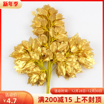 New Golden Series simulation blade turtle back leaf loose tail leaf wedding exhibition decoration factory direct sales