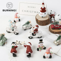 Hanging Accessories Christmas Tree Gifts Christmas Decorations Resin Small Pendulum Pieces Santa Snowman Paparazzi Pendants