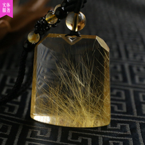 Hair crystal haircut pendant pendant crystal penetrating mysterious undersea sweater chain weighs 28 81 gr