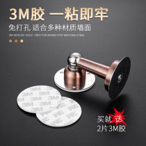Strong magnetic door suction free punching toilet door suction silica gel suction door stopper door suction door rear anti-door bump door touch