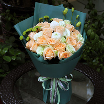 Champagne Rose Liuzhou Liucheng County Liucheng Rongxian Countys Tongcheng Festival Fresh flower shop at Tongcheng County in Beihai City