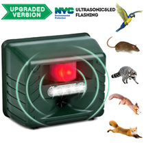  Ultrasonic animal repellent Voice flash alarm Bird repellent and mouse repellent Outdoor waterproof Fox dog wild boar weasel