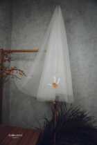 HTSO002 bridal veil embroidered flower pattern wedding brigade hipster Mori Super fairy