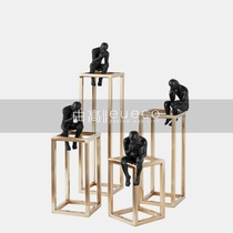 Minimalist Modern Home Brief Creative Arts Abstract Character Furnishing Hotel Clubhouse Living-room Soft Adornment Pendulum