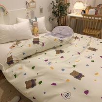 Pure cotton quilt cover single piece 200x230 all-cotton single 150x200 Dormitory quilted by hood quilts with wind 180x200