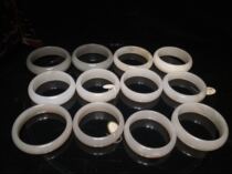 Guilin chicken blood jade Shanglang ice species white material wide edge large diameter bracelet 