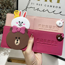 Drivers license leather case female Douyin net red cute cartoon personality creative drivers license multi-functional card holder drivers license protective cover