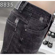 Xunshi Mai Mens City Mens Autumn and Winter Fashion Jeans Pants Dirty Loose Handsome Dress Senior