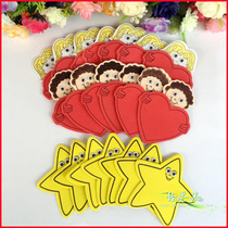 Kindergarten classroom evaluation bar decoration materials * foam boys and girls can stick a large head sticker inch 1 inch photo