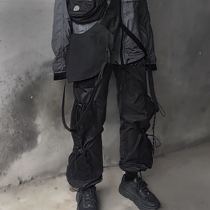  FF19-Function asymmetrical-Bondage-Adjustable-Corduroy pocket-Trousers for men and women-