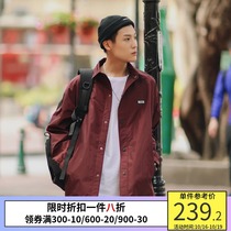 PSO Brand solid color base shirt jacket men loose couples spring and autumn thin Japanese coach jacket
