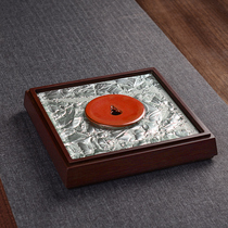 Sanyuantang Golden Glass Sifang Pot Bearing Tea Pot Mat Tuckerel Cup Set Kung Fu Tea Set Accessories