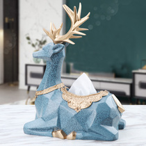 Creative Nordic ins tissue box deer home living room coffee table drawing paper box napkin carton storage box light luxury ornaments