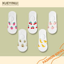 Socks Children Invisible Socks Summer Non-slip Short Socks Cartoon Boat Socks Low Help Light Mouth Mesh Breathable Cotton Socks swarm socks