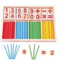 Kindergarten Early Education Kits Children Number Of Bars Digital Stick Teaching Aids Infant Education Wooden Counting Boxes
