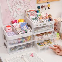 Hand tent sticker containing box ins Teenage Girl Hearts Desk Drawer student Dormitory Makeup containing box desk stationery