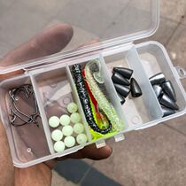 Romance Wave Fishing Gear New Hands Luja Bait Suit Boxed Texas Fishing Group Cartridges Lead Pendant Soft Bait Full Set Of Croissant Fish