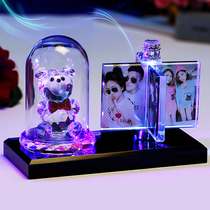 Wash photo made into photo frame custom made swing table crystal pendulum with photo diy photo to figure creative delicate and windy