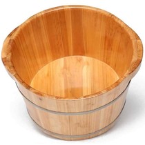 Wooden Basin foot bath strong bucket with lid bath foot bath massage foot bath adult wooden bucket small
