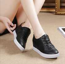 Persons with disabilities customized female shoes long and short legs single heightened stealth increase and high correction of female leather shoes