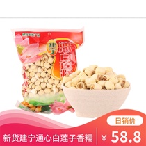 Jianning lotus seeds dry goods 500g farmhouse super fresh to core white lotus seed White Silver fungus lotus seed white fungus lotus seed Lily red jujube soup