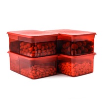 Tupperware elegant snack grid box 2-Piece Set 1 75L snack storage box storage box sealed fresh-keeping box