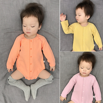 Baby shirt spring and autumn boneless long sleeve newborn pajamas triangle ha clothes climbing clothes baby jumpsuit