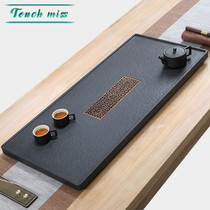 Touch Miss natural Wujin Stone tea tray whole home simple stone tea table Stone tea tea set