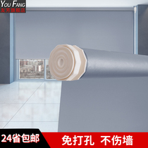 Free hole lifting roller blinds Household shading kitchen bathroom waterproof sunscreen sunshade installation-free