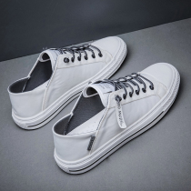 European Station 2022 Summer Breathable Sail Cloth Shoes Han Edition Casual Set Foot Fashion Little White Shoes Flat Bottom Plate Shoes Mens Shoe Tide